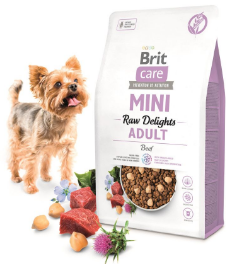 Корм сухий Brit Care Mini Raw Delights Beef яловичина для собак малих порід