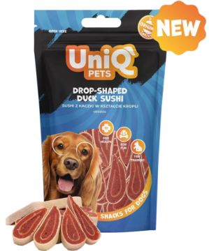 Ласощі для собак Суші з качкою у формі краплі UniQ PETS