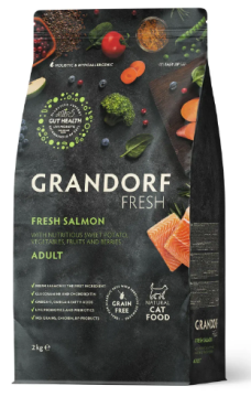 Grandorf FRESH SALMON & SWEET POTATO ADULT CAT - Сухий корм для дорослих котів лосось з бататом
