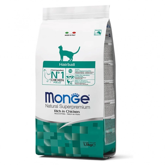 Monge Cat Adult Hairball для виведення шерсті та нормалізації травлення у дорослих кішок