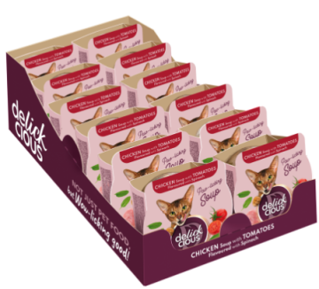 Delickcious Суп з курки з томатами та додаванням шпинату