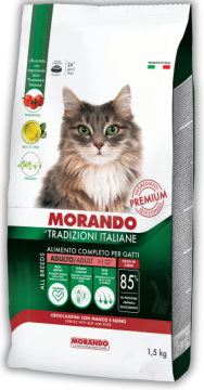 Сухой корм для кошек Morando Tradizioni с говядиной и свининой 