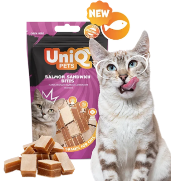 Ласощі для котів Uniq PETS CAT SNACKS MIMI Сендвічі з лососем