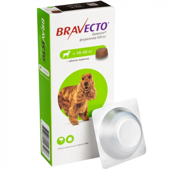 Bravecto от 10 до 20 кг
