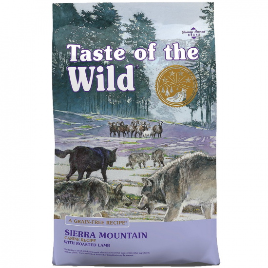 Taste of the Wild Sierra Mountain Canine Formula с запеченным мясом ягненка
