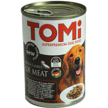 TOMi 5 kinds of meat Мясной коктейль в соусе Консервы для собак
