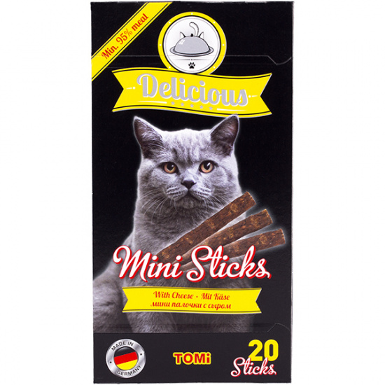TOMi Delicious Mini Sticks Cheese Лакомство для котов с сыром