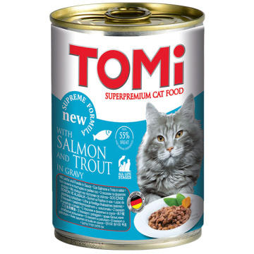 Tomi Лосось і форель у соусі для котів