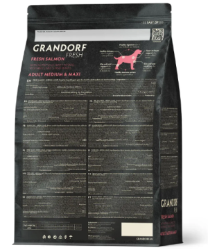 Grandorf FRESH SALMON & SWEET POTATO ADULT DOG MEDIUM & MAXI - сухой корм для взрослых собак средних и крупных пород с лососем и бататом