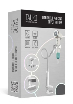 Держатель для ручного фена Tauro Pro Line для животных, белый