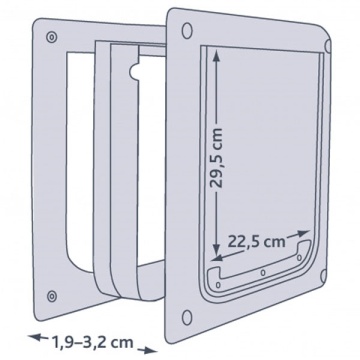 Дверца Trixie «Free» S-M 30 x 36 см (пластик)