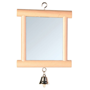 Trixie Mirror with Wooden Frame