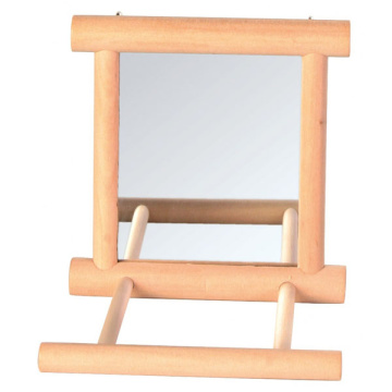 Trixie Mirror with Wooden Frame