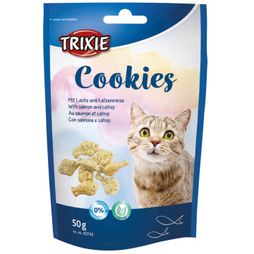 Trixie Cookies Печенье с лососем и кошачьей мятой для кошек