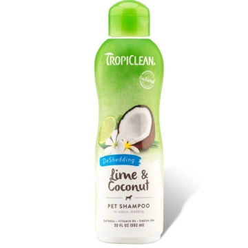 TropiClean Lime & Coconut Шампунь для прискорення линяння, для собак та котів