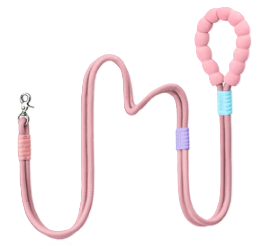 Поводок для собак Maogoublue Marshmallow Standard Dog Leash - Rose Pink
