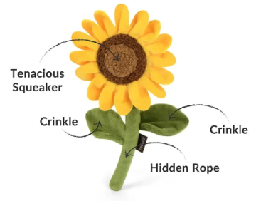 Игрушка для собак Blooming Buddies Collection - Sassy Sunflower Pet Play