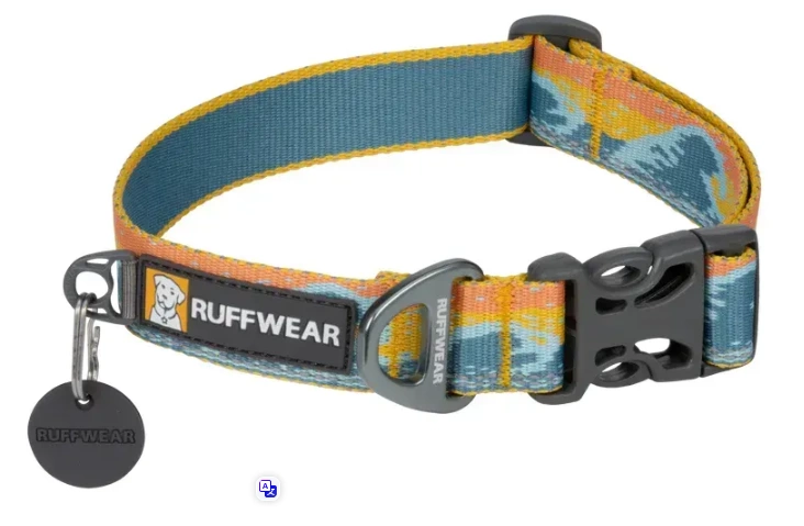 Светоотражающий ошейник для собаки Ruffwear Crag Оранжево-голубой