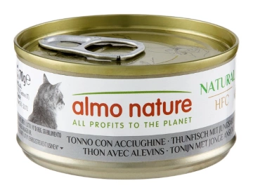 Almo Nature HFC Cat Natural, консерва с тунцом и мальком для кошек