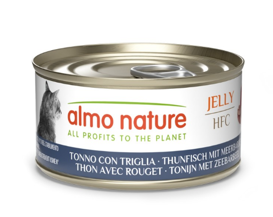  Almo Nature HFC Cat Jelly с тунцом и барабулей, для кошек