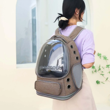 Рюкзак-переноска Derby Brown для котів і собак малих порід
