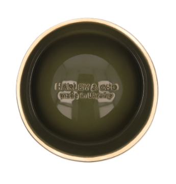 Керамічна миска для їжі Harley&Cho Olive Sphere Ceramic Bowl для собак