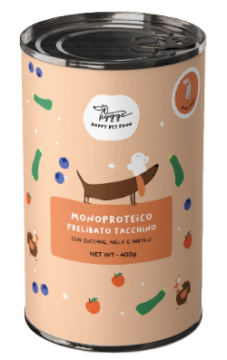 Вологий корм для собак Hygge Монопротеїн Індичка з цукіні, яблуком та чорницею