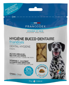 ЛАСОЩІ ДЛЯ ГІГІЄНИ ЗУБІВ FRANCODEX ДЛЯ СОБАК З КАЧКОЮ