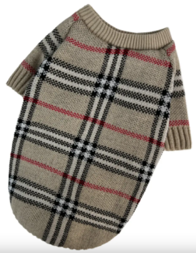Свитер вязаный DogsBomba Burberry беж