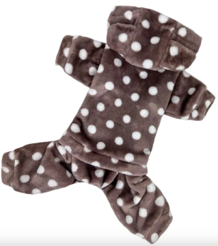 Костюм махровий DogsBomba горошок коричневий