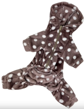 Костюм махровий DogsBomba горошок коричневий