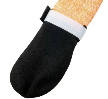 Високі черевики для собак Protector bootie high Non-stop dogwear Чорний/Помаранчевий