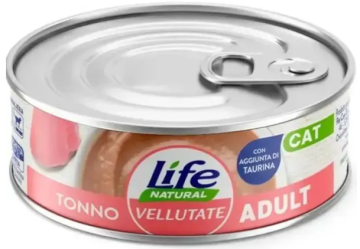 Консерва для кішок VELLUTATE LifeCat tuna, Тунець