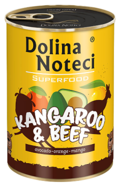 Консерва Dolina Noteci Superfood для cобак з м'ясом кенгуру та яловичини