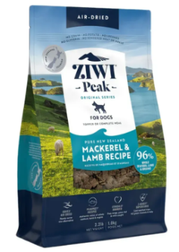 Повнораціонний сухий корм для собак Ziwi Peak Air Dried Mackerel & Lamb Recipe Скумбрія з бараниною