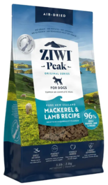 Повнораціонний сухий корм для собак Ziwi Peak Air Dried Mackerel & Lamb Recipe Скумбрія з бараниною