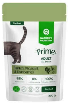 Nature's Protection Prime Sterilized Adult Cats Turkey, Pheasant and Cranberries Влажный корм для стерилизованных кошек с индейкой, фазаном и клюквой