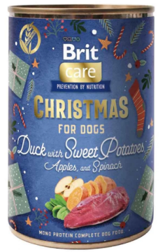 Brit Mono Protein Christmas - консерви Бріт Моно Протеїн Різдвяна вечеря з качкою для собак