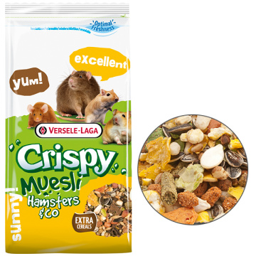 Versele-Laga Crispy Muesli Hamster для хом'яків, щурів, мишей, піщанок