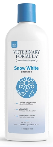 Шампунь Veterinary Formula SCC Snow White Shampoo ВЕТЕРИНАРНА ФОРМУЛА БІЛОСНІЖНО БІЛИЙ для собак і котів зі світлою шерстю