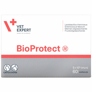 VetExpert Bioprotect Пищевая добавка для собак и кошек с дисбалансом микрофлоры ЖКТ