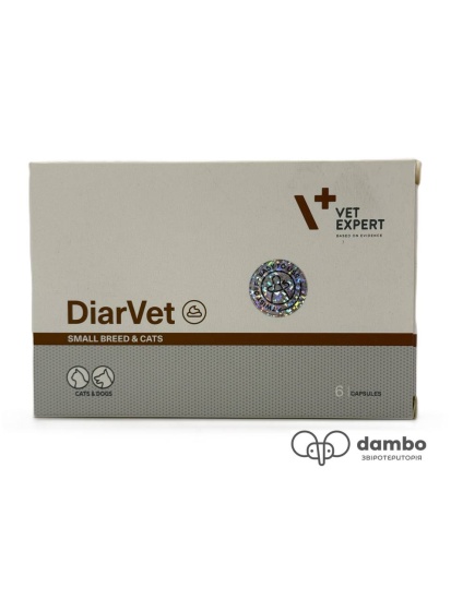 Vetexpert DiarVet для кошек и малых пород собак - против диареи