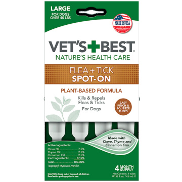 Vet's Best Flea+Tick Spot On Tubes Large