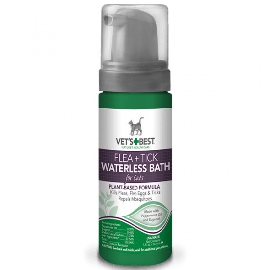 Vet's Best Flea & Tick Waterless Bath For Cats