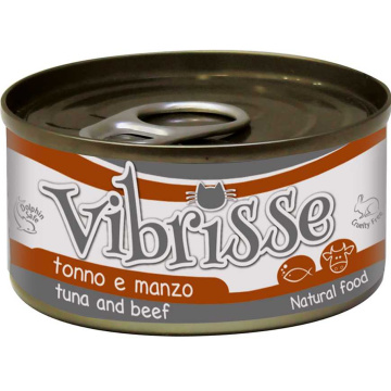Vibrisse tuna & beef Консерви для кішок з тунцем та яловичиною
