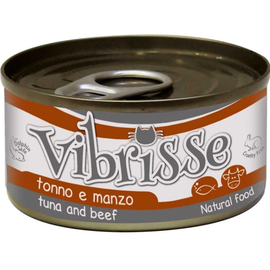 Vibrisse tuna & beef Консервы для кошек с тунцом и говядиной