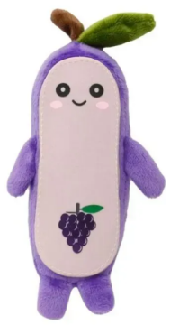 Игрушка для собак MISOKO зверюшка-виноград, плюш, фиолетовая