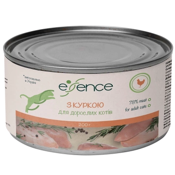 Влажный корм для взрослых котов Essence Паштет с курицей