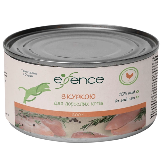 Влажный корм для взрослых котов Essence Паштет с курицей