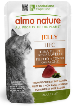 Пауч Almo Nature HFC Cat Jelly с филе тунца и водорослями
